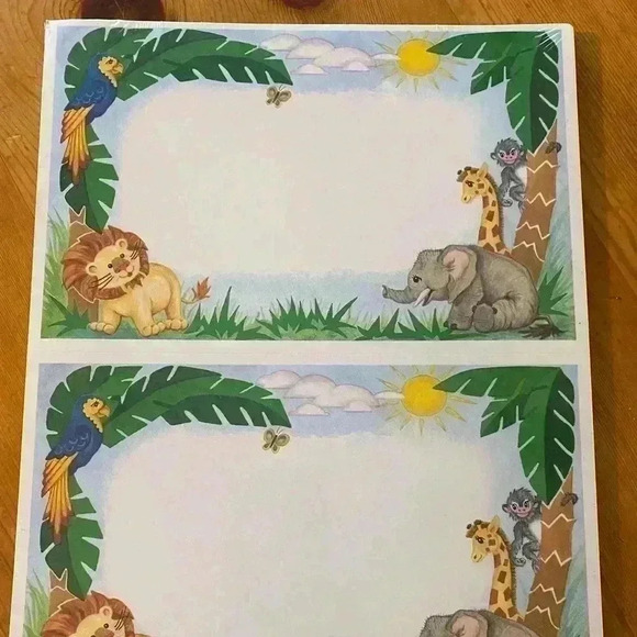 Printable Jungle Invitations or announcements - Picture 4 of 6